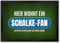 trendaffe - Hier wohnt EIN Schalke-Fan Fußmatte mit Rasen Motiv Fußball Schalke Tor Verein