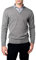 Dipuman Jersey Basico Caballero Liso Cuello Pico Manga Larga (L, Gris Medio)