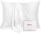 Muama Seidenkissenbezug 40x80cm für Haar und Haut mit verstecktem Reißverschluss, Kissenbezüge aus Seide Kissenbezug Kopfkissenbezug Silk Pillowcase, 1 Stück (Weiß)