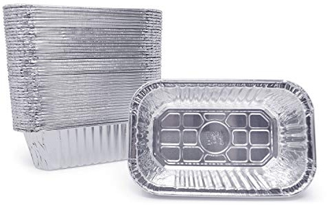 100 Stück Premium 400 g Brotbackformen l Mini 15,2 x 9,4 x 5,1 cm l extra robust l Einweg-Aluminiumfolie ofenfest stabil 0,5 kg kleine Brotdose