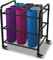 MM MELISEN Yoga Matte Regal mit Rädern, Schwarzes Bewegliches Gym Matte Organizer Halterung für Yoga Block Fitnessstudio Lagerregal Sportgeräte Standregal