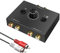 UNSTINCER Commutateur Audio RCA L/R Jack 1(2)-entrée-2(1)-Sortie, Analogique Stéréo Aux Switch Sélecteur Son Boitier pour Casque Haut Parleurs HiFi Amplifiées Phono Ordinateur PC, Métal