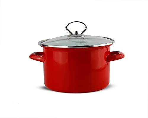 Brattopf Metallic-Rot (24 cm, 4.5)