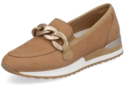 Remonte Damen Slipper R2544, Frauen Slip On,lose Einlage,Loafer,College Schuhe,Businessschuhe,Slip-ons,Mokassins,Halbschuhe,Slides,beige (60),40 EU