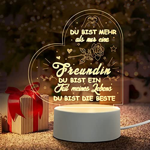 Geschenke für Frauen, Geschenke für Frauen Zum Geburtstag Gravur inspirierende Nachtlichter, inspirierende Geschenke für beste Freunde, Schwestern, Kollegen, Ehefrau, Freundschafts geschenke