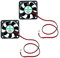 JZK 2x 2 pines DC 12V 50x50x10 mm Mini ventilador refrigeración silencioso con cables 5010 50mm pequeño ventilador CC sin escobillas miniatura cm, ventilador impresora 3D con cable y conector