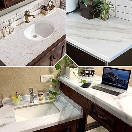 Wall Paper Furniture Renovation Sticker Kitchen Cabinet Wardrobe Decoration Wallpaper Bathroom Waterproof Cupboard Table Paint Wall Sticker (Color : Light Green, Size : 5m x 40cm)