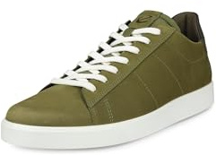 ECCO Men's Street Lite Retro Sneaker, Acorn/Tarmac Nubuck, 10-10.5