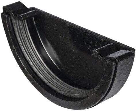 External Stopend for 112mm Half Round guttering System Downpipes Rainwater Fittings - EX004 x 1pc