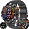 1,43 AMOLED Reloj Inteligente Hombre con Recibir y Contestar Llamadas, Smartwatch Deportivo con Pulsómetro, 3 Pulseras, Monitor de Sueño y Caloría para Xiaomi Samsung Huawei Android iOS (Negro)