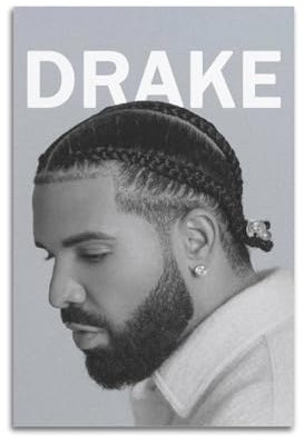 WAGLOS Drake Poster Tour Album Cover Kunstdruck Modern Familie Dekor Wandposter 30 x 45 cm