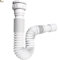 BricoLoco.com Sifón desagüe tubo flexible y extensible. UNIVERSAL de 1-1/4” ó 1-1/2”, y salida de 32 ó 40 mm. Para lavabo, fregadero, bidé, baño ó cocina. Manguera desagüe blanco. (1)