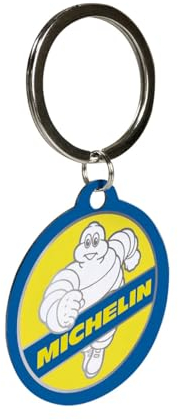 Nostalgic-Art Retro Schlüsselanhänger, Ø 4 cm, Michelin – Vintage – Geschenk-Idee für Motor-Fans, Original Lizenzprodukt (OLP), aus Metall, Vintage Design, Reifen-Deko