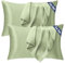 Seiwohl Satin Kissenbezug 50x80 2er Set, Weich wie Seidenkissenbezug Silk Pillowcase, Vegane Seide Kopfkissenbezug Kissenhülle Seidenkopfkissen Kopfkissen bezug für Haar und Haut, Salbeigrün