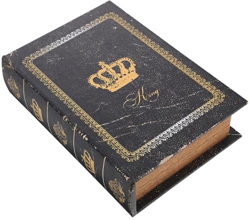 Zerodeko Buchförmige Schachtel Vintage Aufbewahrungsbox Simulationsbuchbox 7.48X5.12X1.97 Zoll Dekobuch Mit Stauraum Für Beistelltisch Couchtisch Fotorequisite Und Wohnaccessoire