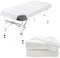 Luriseminger 2pcs Spannbezug mit Loch für Massageliege, 70 x 190cm Waschbar Massageliege Bezug mit Nasenschlitz Weicher Überzug für Massageliege Hautfreundlicher Kosmetikliege Liegenbezug