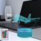 Masshomi 3D-Nachtlicht, 16 Farbwechsel, Illusion, USB-Touch-Fernbedienung, Flugzeug, Pilot, Hubschrauber, Kämpfer, Junge, Geschenk, tragbare Dekoration, Wohnzimmer, Kinderzimmer, Lampe leuchtet mit