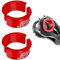 CiShow 4 Pz Bike Manubrio Shim, 25.4-31.8mm Bici Manubrio Shim Conversion, Bici Manubrio STEM Shim, Adattatore Bike Spacers, Lega di Alluminio Shims Conversion per la Maggior Parte della Bicicletta
