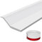 300Cm Weatherproof Door Frame Rubber Strip - Fit Various Garage Door Sizes (White)