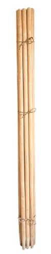 pokm toolsmarket - Besenstiel Holz Ersatzstiel, 130cm, Holzstiel aus Buchenholz, Gerätestiel Ø 27 mm, Holzstiele für Gartengeräte, Gartenhacken - 10 stk.