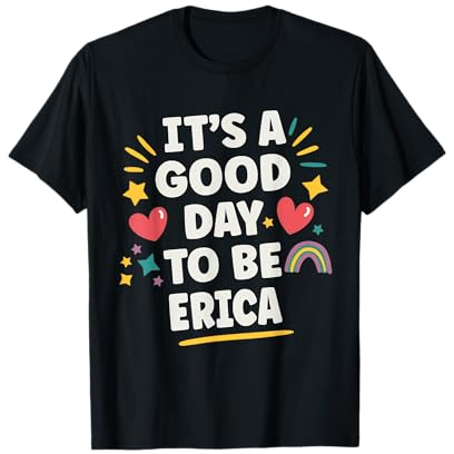 Erica Personalized Retro Girls Custom Erica Name T-Shirt