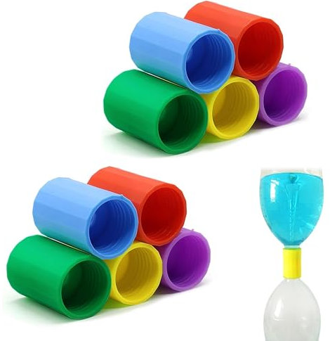 5 Tornado Hexagonales Wasser, Tornado Verbinder Flasche Wasserverwirbler Flaschenverbinder Tornado Maker für Tornado Herstellung, Wissenschaftliches Experiment, Prüfung, Bildung