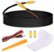 YPLonon Câble d'extension de Caméra de Recul 10M, Cable RCA Video Male Male Double Blindage Amélioré Coupleurs RCA pour Femelle Femelle et 1M Câble d'alimentation CC pour Moniteur Système