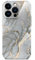 ONEFLOW Bliss Cover für Apple iPhone 15 Pro Hülle in Marmor Optik, Designer Case Handy Schutzhülle mit Kameraschutz, Muster Hardcase Glitzer Handyhülle marmoriert, Grau Gold