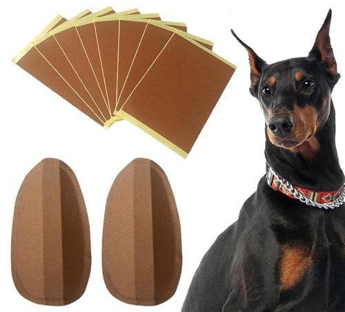 Kit de fixation d'oreille pour chien – Support d'oreille fixe pour chiots et chiens adultes | Attelle d'oreille verticale pour correction des oreilles, dressage et érection – Sans danger et colle