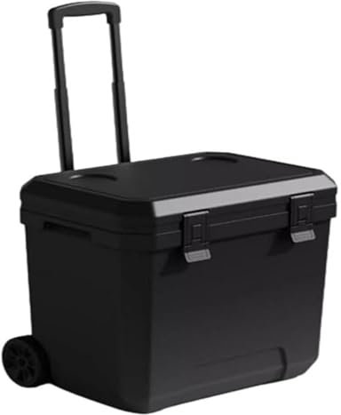 Maleta refrigerada con Ruedas, Nevera rígida con Aislamiento, Ideal for Camping, Pesca y Playa, 40 l