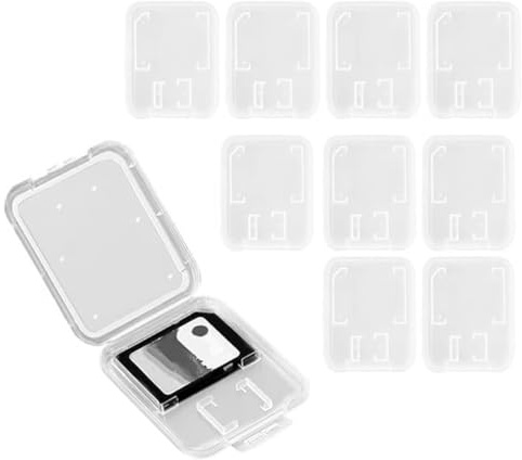 KEQAR 9 SD Karten Aufbewahrung Speicherkartenhüllen Aufbewahrungsbox Sd Card Case Sd Karten Case (Transparent)
