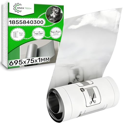 ONIX TECH Vapour Barrier Membrane Film for Worktops Above Dishwashers 695 mm x 75 mm x 1 mm with the Original Code C00871857 for Indesit 1855840300 for Beko - Warranty 5 Years | Original code C00871857 for Indesit 1855840300 for Beko - 5 Years Warranty - ONIX TECH