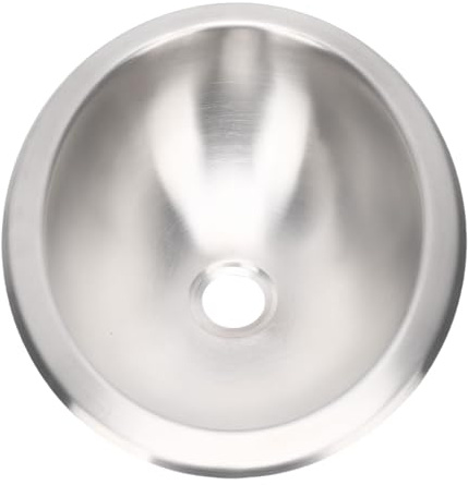 Tbest Fregadero Redondo de Acero Inoxidable Fregadero de Cocina Compacto para Vehículos Recreativos de un Solo Tazón con Escurridor y Manguera de 1,5 M para Automóviles, Barcos,