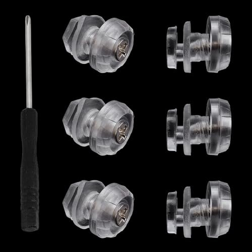 WADORN 3 Pairs Universal Fog-Free Insert Pin Set with Screwdriver, Helmet Visor Pins Motorcycle Helmet Pin Lock Insert for Motorcycle Helmets Visor Non-fog Accessories, Clear
