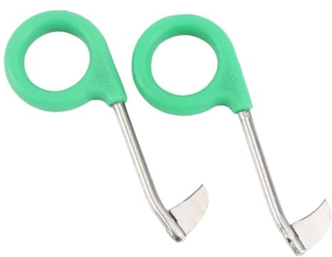 MAGICLULU 2 Stück Feinkantige Ringschneider für Obstbäume Jujube und Pfirsichbaum Ringentferner aus Scharfem Edelstahl Grüner Ringschneider für Gartenarbeiten und Weinreben