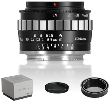 TTARTISAN Obiettivo grandangolare APS-C F1.4, 23 mm, messa a fuoco manuale, per Olympus/Panasonic MFT Mount (M4/3)