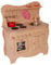 Schwungvolle Kinder-Spielküche 2015G - Holz-Spielzeugküche mit Herd und Spüle