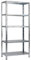 Schulte Regalwelt Steckregal mit 5 PowerMAX Fachböden, 85 kg Tragkraft, 200x100x35 cm (HxBxT), verzinkt (Lagerregal, Werkstattregal, Kellerregal, Garagenregal, Metallregal