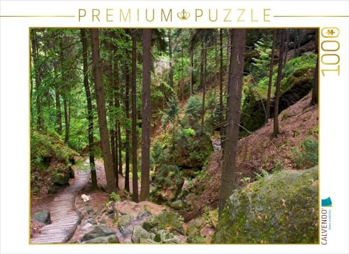 CALVENDO Puzzle Schwedenlöcher im Elbsandsteingebirge | 1000 Teile Lege-Größe 64 x 48 cm Foto-Puzzle für glückliche Stunden