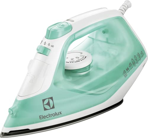 Electrolux EDB1720 - Plancha (Plancha vapor-seco, Suela de acero inoxidable, 1,95 m, 80 g/min, Color menta, Blanco, 30 g/min)