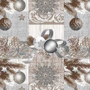 Wachstuch Tischdecke Meterware Weihnachten K848-3 Größe wählbar in eckig rund oval (100 x 140 cm eckig)