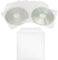 200 Stück CD/DVD/Bluray Schutzhüllen, PP, Transparent Hüllen, Sleeves mit Lasche, Leerhülle, Für Aufbewahrung von CDs DVDs BD Rohlinge, Plastik Tasche mit Klappe, Folien Hülle, Single CD-Sleeve Box