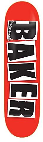 BAKER Deck Brand Logo Black red/Black 7.8, Black 7.8''