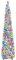 N&T NIETING Árbol de Navidad con soporte, 152 cm, reutilizable, plegable, para decoración de Navidad, hogar, oficina