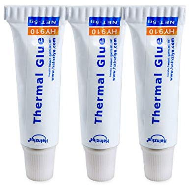 Toaiot Pièces de carte mère pour imprimante 3D Plâtre de dissipateur thermique Colle conductrice thermique Composé de refroidissement adhésif en silicone visqueux pour LED GPU Chipset CPU IC PC - 3Pcs