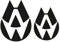 Autoaufkleber Set für Kfz Emblem Logo Cover Selbstklebend Folie Passgenau für Front und Heck Fahrzeug Tuning Aufkleber K093 (Schwarz Glanz)