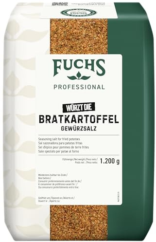 Fuchs Professional - Bratkartoffel Gewürzsalz | 1,2 kg im großen Beutel | Zum Würzen von Kartoffelgerichten, kein weiteres Salzen | Für Großverbraucher und Gastronomie