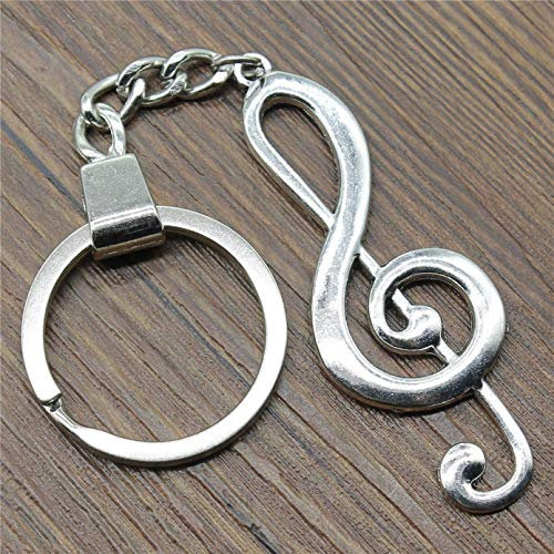 JLZK Mikrofon Gitarre Schlüsselanhänger DIY Handgemachte Geschenke Schlüsselanhänger Musikinstrumente Musik Charms