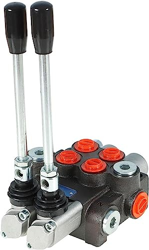 Marddpair ALL-CARB Hydraulic 2 Spool Directional Control Valve, Double Acting, 11GPM, 3625PSI, SAE Ports