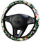 Bunte Blumen Stoff Universal Auto Lenkradbezug Lenkradhüllen Lenkradabdeckung Anti-Rutsch Schweiß absorbieren Auto Wrap Lenkrad Abdeckung Lenkradschoner Autozubehör für Damen 37-38cm,Farbige Blumen #4